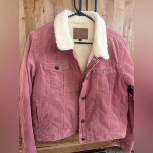 Corduroy Fur-lined Jean Jacket